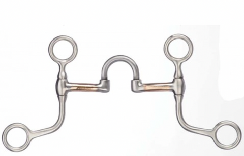 Western Rawhide Francois Gauthier Brushed Stainless Steel Short Cheeked Correctional Bit 255375