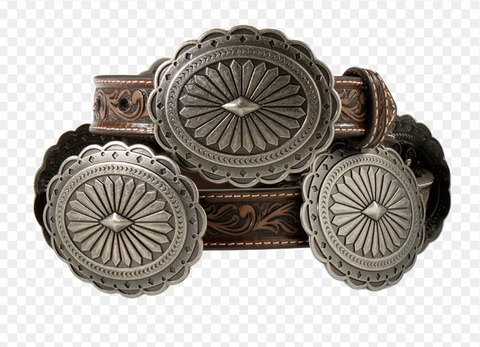 Ariat Leather Oval Concho Belt Women's