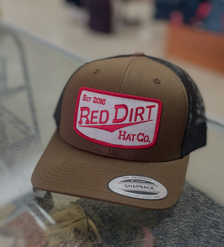 Red Dirt Hat Co Brn/Red Ball Cap