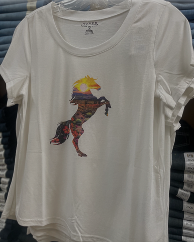 Roper Desert Horse T-Shirt Women's