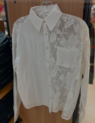 Roper Button Up Lace L/S Shirt Women's