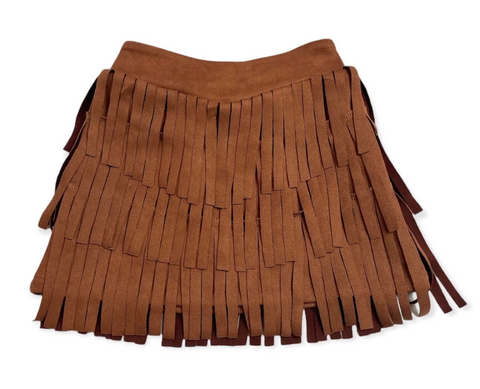 Shea Baby Fringe Suede Skirt Infant