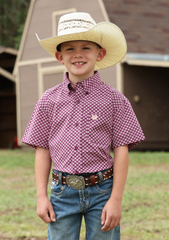 Cinch Button Up S/S Shirt Kids