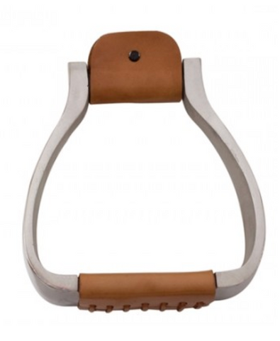 AHE ALUMINUM DEEP ROPER STIRRUPS EXTRA WIDE 254-491