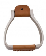 AHE ALUMINUM DEEP ROPER STIRRUPS EXTRA WIDE 254-491