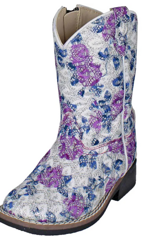 Old West Toddler Girls Floral Bling Cowgirl Boots VB1051