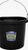 Fortiflex 20 Quart Black Flat Back Bucket