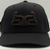 Baredown Curved brim cap Black w brown