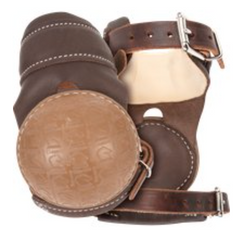 Classic Equine Pro Reiner Skid Boot PRSB202 Chocolate with buckles