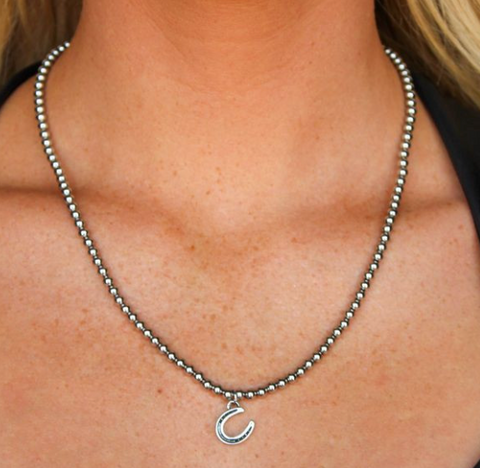 West & Company Necklace with Horse Disc Accent