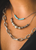 West & Company Plated Beaded Bar Necklace