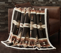 HiEnd Accents Throw Sherpa- Yosemite Campfire