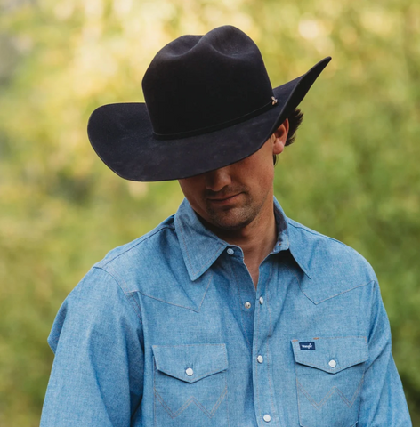 Warbonnet Hats Black Cowboy Hat 20 X Open Crown