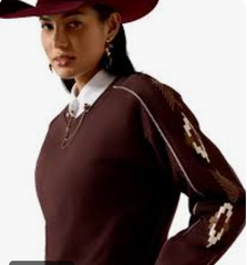 Ariat Dakota Sweatshirt Chocolate Women's