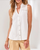 Tribal Sleeveless Blouse W/ Embroidered Yoke Shirt Women's