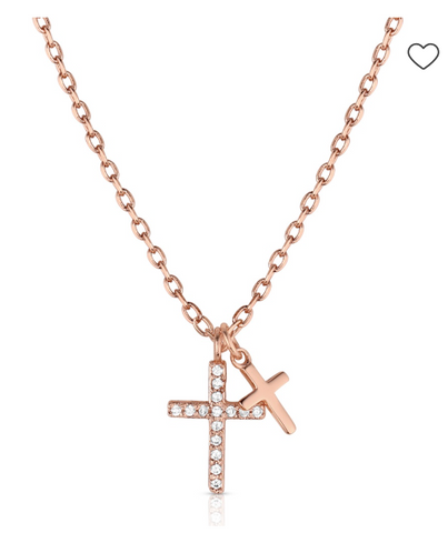Montana Silversmiths Necklace - Doubled Down Faith