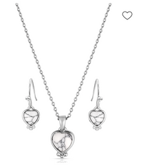Montana Silversmith Jewelry set - Snowcapped Heart