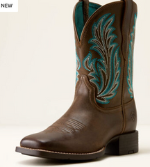 Ariat Women's Boot Round Up Filly Wide Square Toe Western Boot