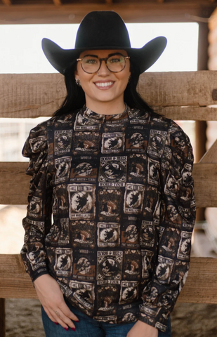 Sterling Kreek Prairie Playbill Top Women's