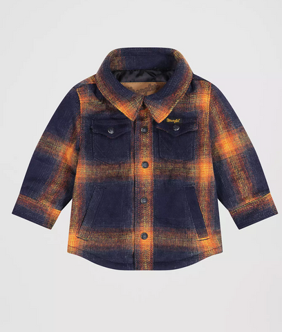 Wrangler Quilted Flannel Shirt Jacket Kid's