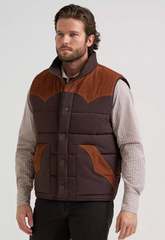Wrangler Corduroy Yoke Puffer Vest