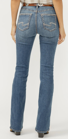 Silver Avery High Rise Bootcut Frontier Strong Jeans