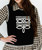 Turquoise Haven TH4215 BLACK STITCH sweater vest
