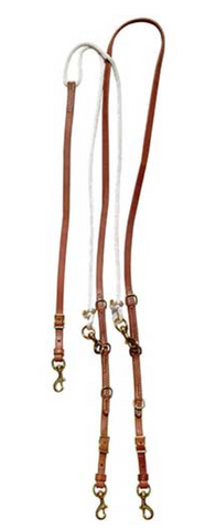 Berlin Leather German Martingale with Barrel Reins H846