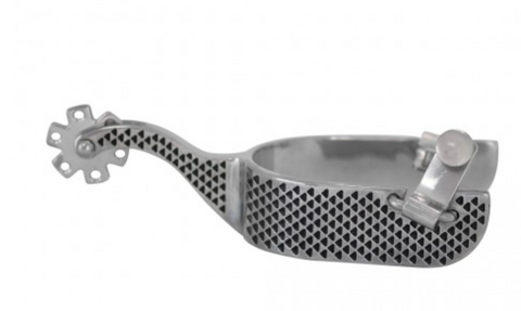 Western Rawhide Black Rasp Large Cup Spur 336092