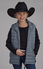 Roper Quilted Hoodie Vest Girl's