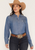 Cinch Women's Chambray Long Sleeve Button-Down Western Shirt