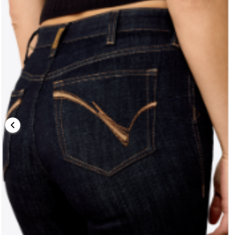 Ariat Women's High Rise Quinn Boot Cut Jeans in Rinse 10080827