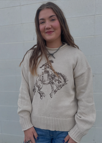 Turquoise Haven Bronc Sweater Women's