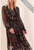 Trial Jeans MIXED PRINT DRAMA DRESS W/ SMOCKING DTLS-RUSTICBROWN