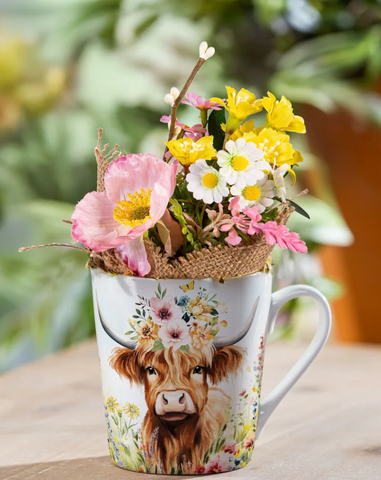 Evergreen Farm High Land Cow Gift Set