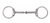 Western Rawhide FRANCOIS GAUTHIER BRUSHED STAINLESS STEEL RING SNAFFLE BIT WITH SLEEVES 255359