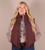 Hooey Cassidy Maroon Quilted Vest Women's