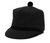 Crown Cap Melton Stockman with Inner 3/4 earband 1-1402 Blk