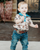Shae Baby Rodeo Bull Rider S/S Polo Onesie Infant
