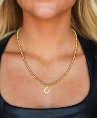 West & Company Necklace with Horse Disc Accent