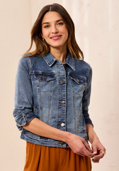 Tribal Jean Jacket Women's 7574O-5050-2284