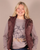 Hooey Cassidy Maroon Quilted Vest Women's