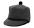 Crown Cap Melton Stockman with Inner 3/4 earband 1-1402 Blk