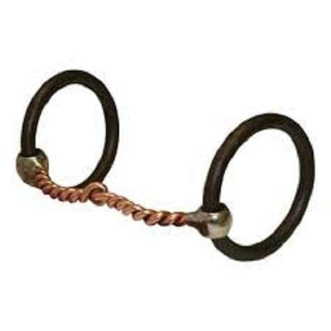 Bob Avila Heavy Ring Twisted Copper Wire Snaffle Avb-128