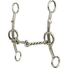 Classic Equine Carol Goosetree Double Gag Bit Short Shank Dogbone