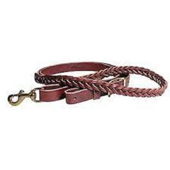 Pc 5-plait Burgundy Roping Rein