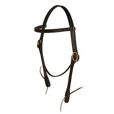 Berlin Leather Single Adj Browband Headstall Dark Oil E613