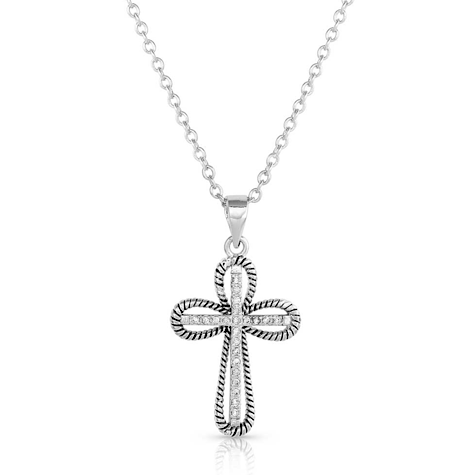 Montana Silver Expressive Faith Crystal Cross Necklace NC5470