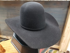 American Hat 10x Black Open Crown