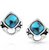 Montana Silversmiths Moonlight Mountains Turquoise Post Earrings KTER5484